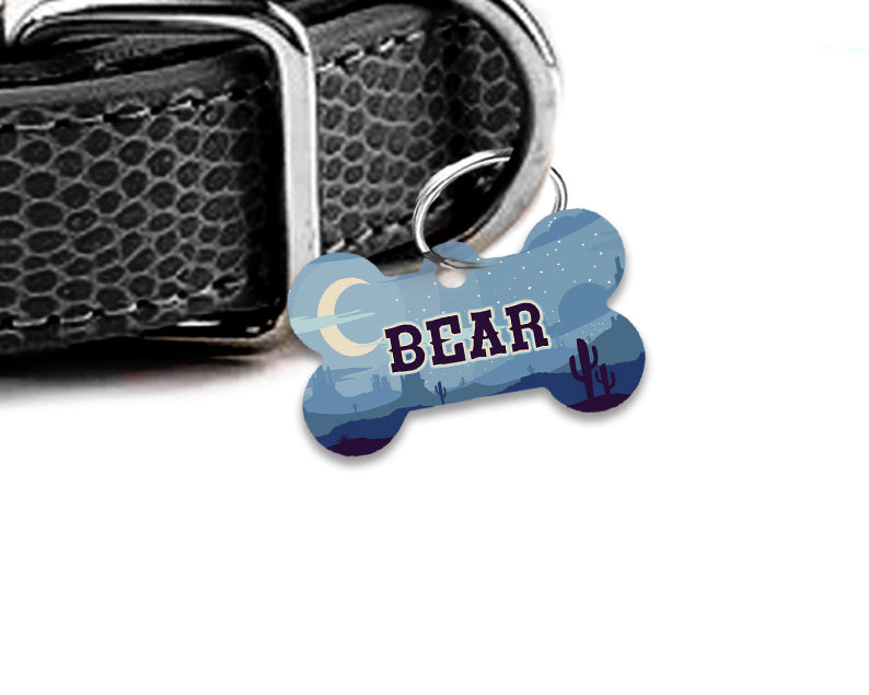 Pet ID Tag | Blue Desert